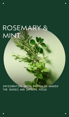 rosemary mint vegan soy wax candle